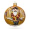 Nutcracker Soldier Blown Glass Ball Christmas Ornament 3.25 Inches